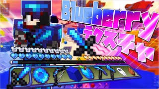 【Minecraft】綺麗でかっこよすぎる「ブルーベリーテクスチャ」使ってみた！ベッドウォーズ実況プレイ！