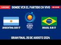 ⚽️Argentina vs Brasil⚽️Dónde Ver El Partido EN VIVO CONMEBOL Sub-17 de Futsal 2024|Gran Final