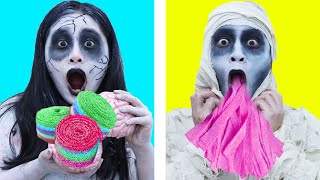 8 CRAZY ZOMBIE WAYS TO SNEAK FOOD INTO CLASS | FUNNY SNEAKING SNACKS SITUATIONS BY CRAFTY HACKS PLUS