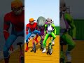 gta 5 scary teacher spiderman hulk challenge bike race ep.79 shorts