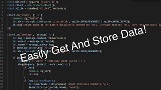 SQLite Databases Tutorial In Discord.js (JS & SQL)