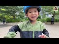 3歲小朋友學識踩單車3步曲 3 year old 3 steps to ride bicycle * happy summer channel 第31集 eng