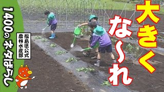 畑で学ぶ　～「畑の学校」（川谷小学校　開校式・苗植え編）～