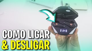 🟢Como LIGAR e DESLIGAR fone bluetooth X15 TWS