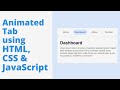 Animated Tabs using HTML, CSS & JavaScript