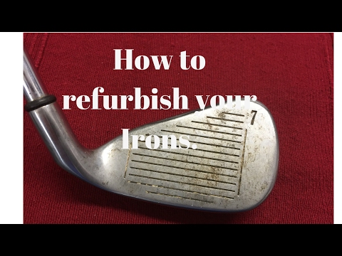 Refurbishing a set of Irons at Andrew Ainsworth Golf Academy. Refurbishing a set of Irons at Andrew Ainsworth Golf Academy.