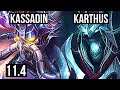 KASSADIN vs KARTHUS (MID) | 12/0/2, 69% winrate, Legendary | BR Challenger | v11.4