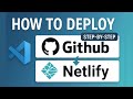 How to Deploy Project on Netlify from GitHub | Host GitHub ReactJS App & Website on Netlify Easily 