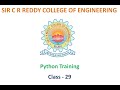 Creation of Class and Object in Python, self variable, and Constructors 15-07-2021