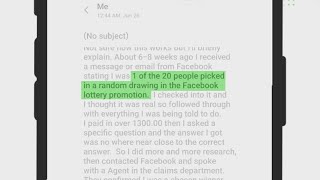 Yes, the Facebook lottery message is a scam | Verify