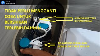 Cara Mengatasi Air Mengalir Terus pada Kloset Duduk, Tanpa Harus Mengganti Pelampung