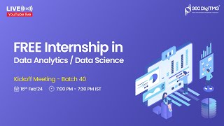 Free Data Analytics / Data Science Internship | Batch 40 | 360DigiTMG