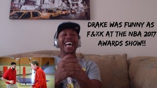 BEST OF DRAKE AT THE 2017 NBA AWARDS (REACTION) DRAKE FUNNY AF!!