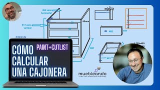 Cómo Calcular y Diseñar una Cajonera Fácilmente: Paso a Paso con Paint y Cutlist Optimizer