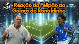 A Incrível Reação de Felipão ao Gol de Ronaldinho Gaúcho na Copa do Mundo de 2002