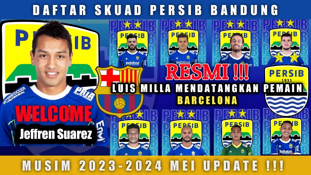 Daftar Pemain Persib Bandung Terbaru 2023/24 - Daftar Skuad Pemain ...