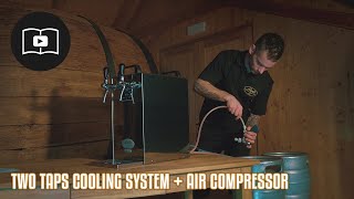 How to connect double tap beer cooler LINDR - using inbuilt air compressor