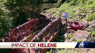 Lake Lure's beloved 'Rainbow Bridge' honoring pets rebuilt after Helene devastation