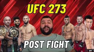 UFC 273 Post Fight: Alexander Volkanovski vs TKZ, Chimaev vs Burns & Yan vs Sterling 2 Reaction