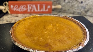 My First Time Making Pumpkin Pie