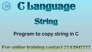 C Program to Copy String Without Using strcpy() in hindi