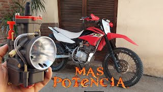 CARBURADOR CORTINA PLANA + POWER JET al XR 200! La MEJOR MODIFICACION para MOTOS!