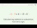 Master Order of Operations: Solve (-2)+(-3)+4-(-3)-5 Step by Step!