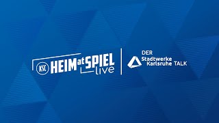 „HEIMatSPIEL LIVE! – Der Stadtwerke Karlsruhe TALK“: KSC - Erzgebirge Aue