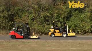 Yale®  GP050MX vs. Toyota 8FGU25 Comparison: Speed Test