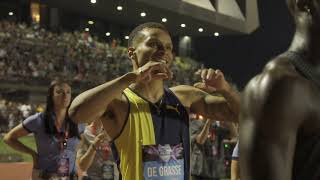 Andre De Grasse vs Aaron Brown gives a photo finish!