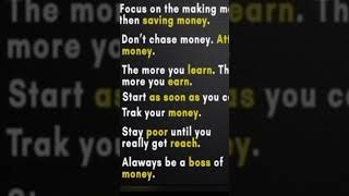 rules to become rich #rules #rich #money #earning #tips