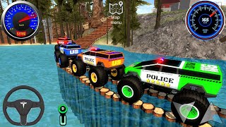 Juegos De Carros - Police Monster Trucks Impossible Driver #2 - Car Extreme Racing Android GamePlay