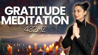 Positive Gratitude Meditation 432hz | Guided Affirmations for 24 days