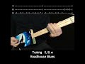 Roadhouse Blues - Easy Lesson - 3 string Fretless Cigar Box Guitar 