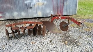 Brinly Garden Tractor Disc Harrow And Moldboard Plow