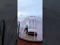 transparent dome tent in outdoor dining and leisure area dome design igloo tent