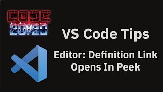 VS Code tips — The editor.definitionLinkOpensInPeek settings