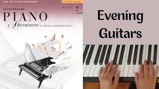 Evening guitars: Accelerated Piano Adventures Book 2