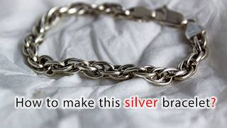 How do i create this stunning silver bracelet : jewelry crafting