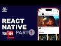React Native - Youtube Clone Part 1 (HomeScreen) - #timelapse