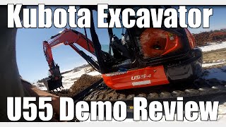 Kubota Excavator U55 Demo Review