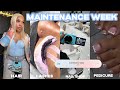 MAINTENANCE VLOG ( new hair color , lashes , nail salon date +more )