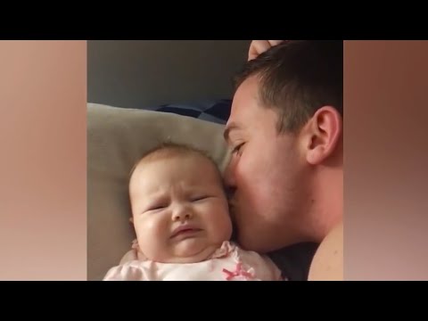 Funny Baby Reaction To Parent Kisses Cute Baby Videos Youtube