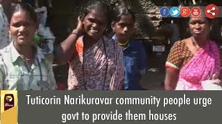 Tuticorin Narikuravar community people urge govt to provide them houses