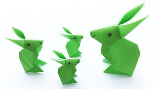 How to make origami rabbit easy / DIY paper bunny step by step ❤️