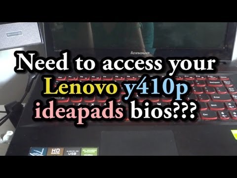 How to: Enter the BIOS on a Lenovo Y410P Ideapad. How to: Enter the BIOS on a Lenovo Y410P Ideapad.