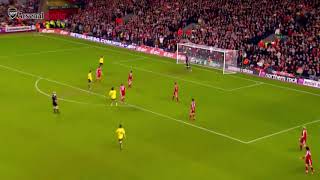 Rosicky's screamer against Liverpool at Anfield ,arsenal media