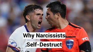 Why Narcissists Self-Destruct, Inefficacious, Self-defeat (Dynamic Self-regulatory Processing Model)