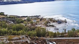 Landslide sweeps Norway homes into the sea