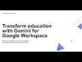 Creating New Possibilities in Education through Google Gemini and Vertex AI